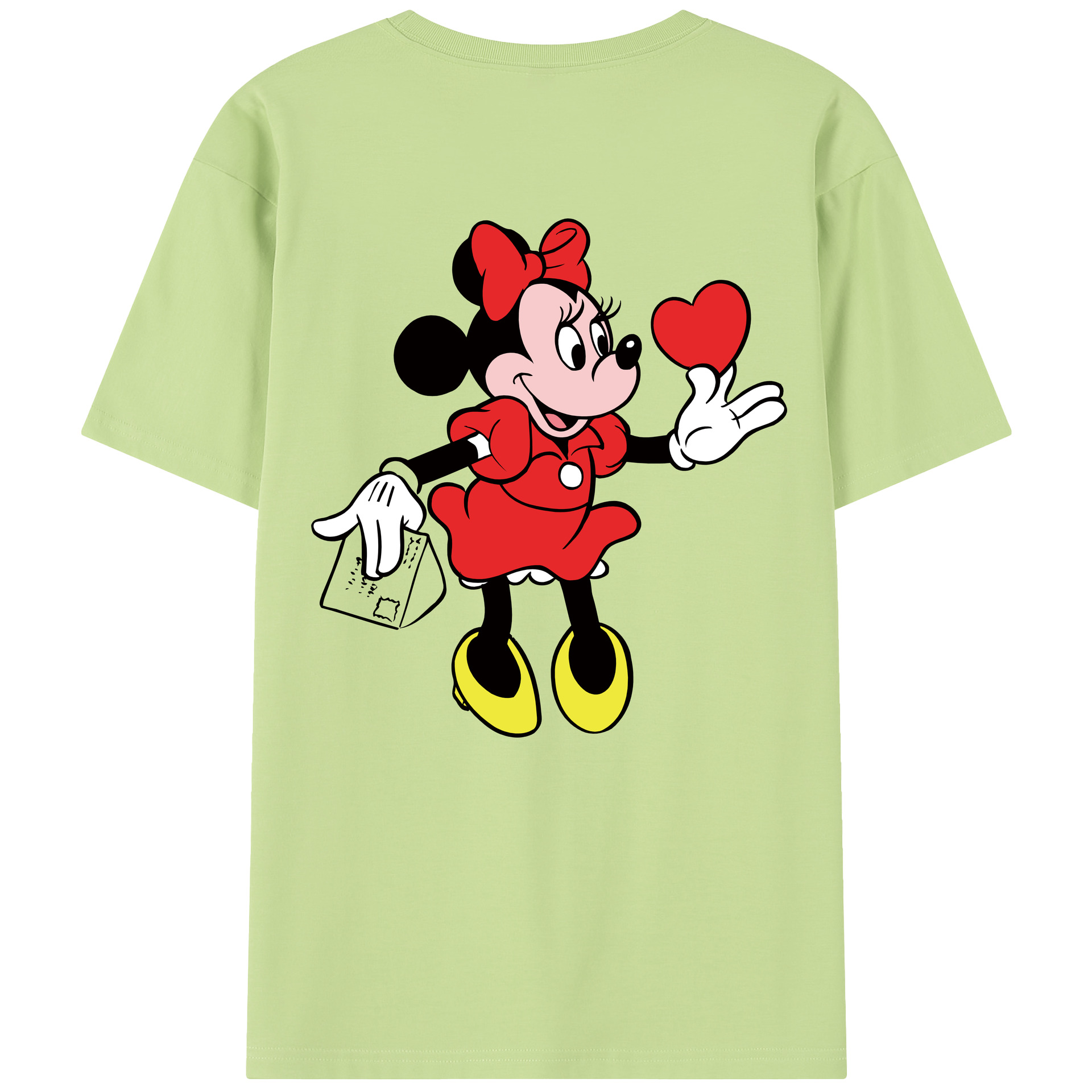 （画像用） ミッキーマウス Mickey Mouse 綿100％半袖Tシャツ（背面プリント）